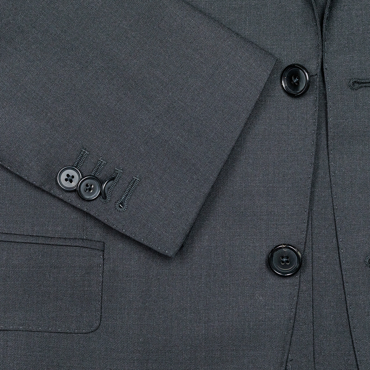 Caruso Anzug in anthrazit-grau aus Super 150'S Wolle