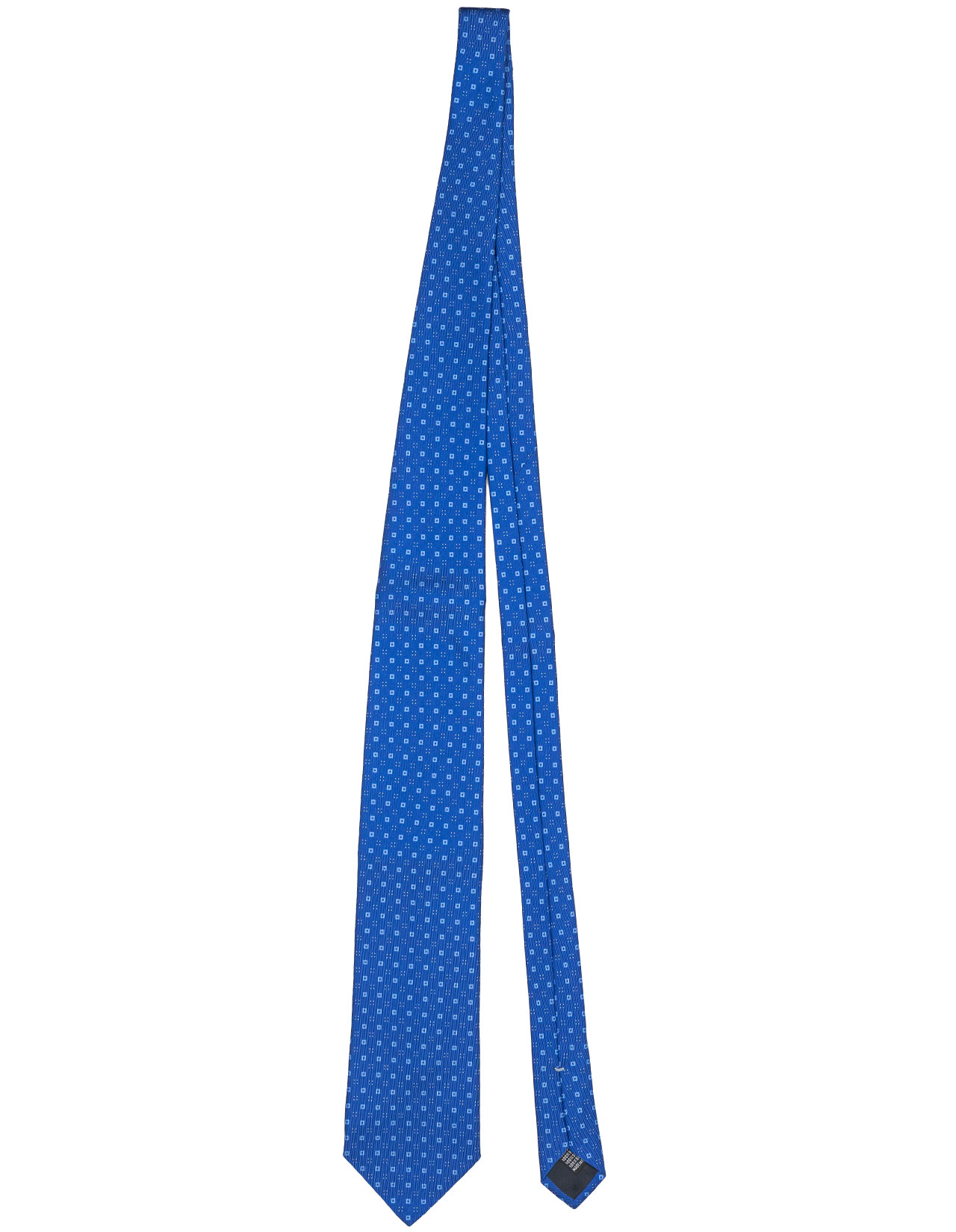 Cesare Attolini Krawatte in blau mit hellblauen Quadraten