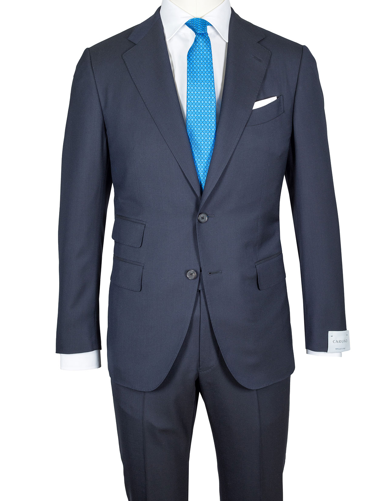 Caruso Anzug in dunkelblau aus "Superfine 150'S" Wolle