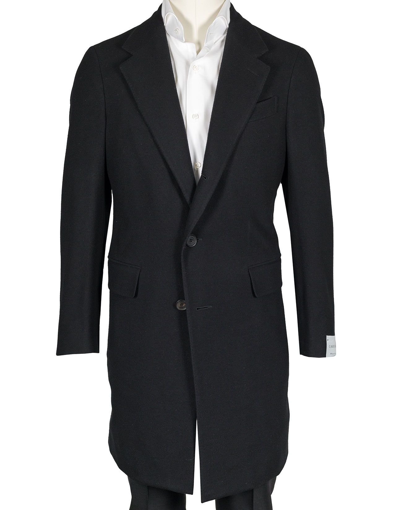 Caruso Mantel in schwarz aus Superfine 180'S Wolle