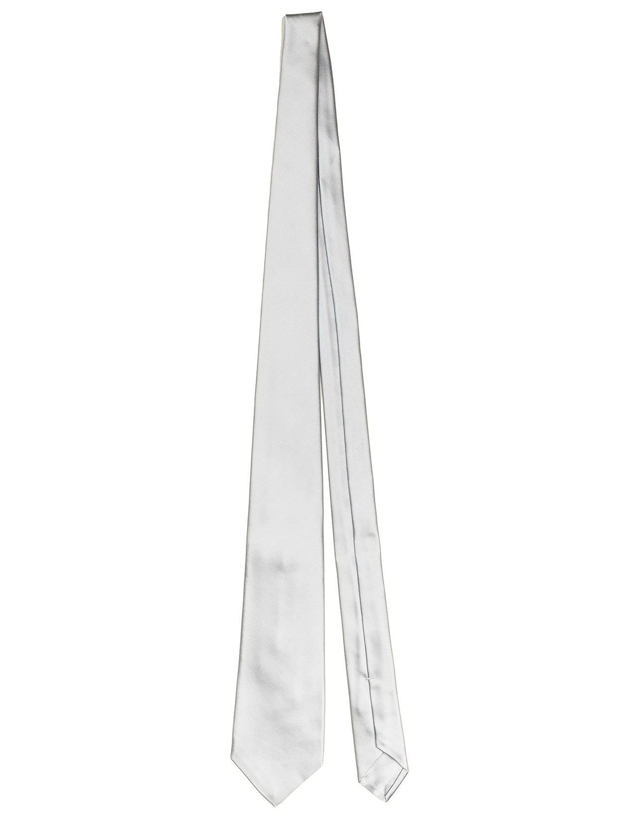 Kiton Krawatte in silber glänzend