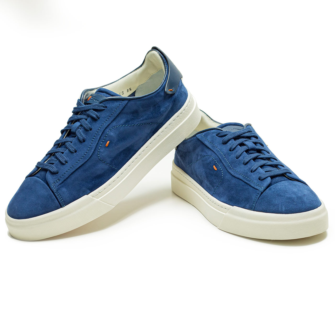 Santoni Sneaker in  königsblau aus Veloursleder