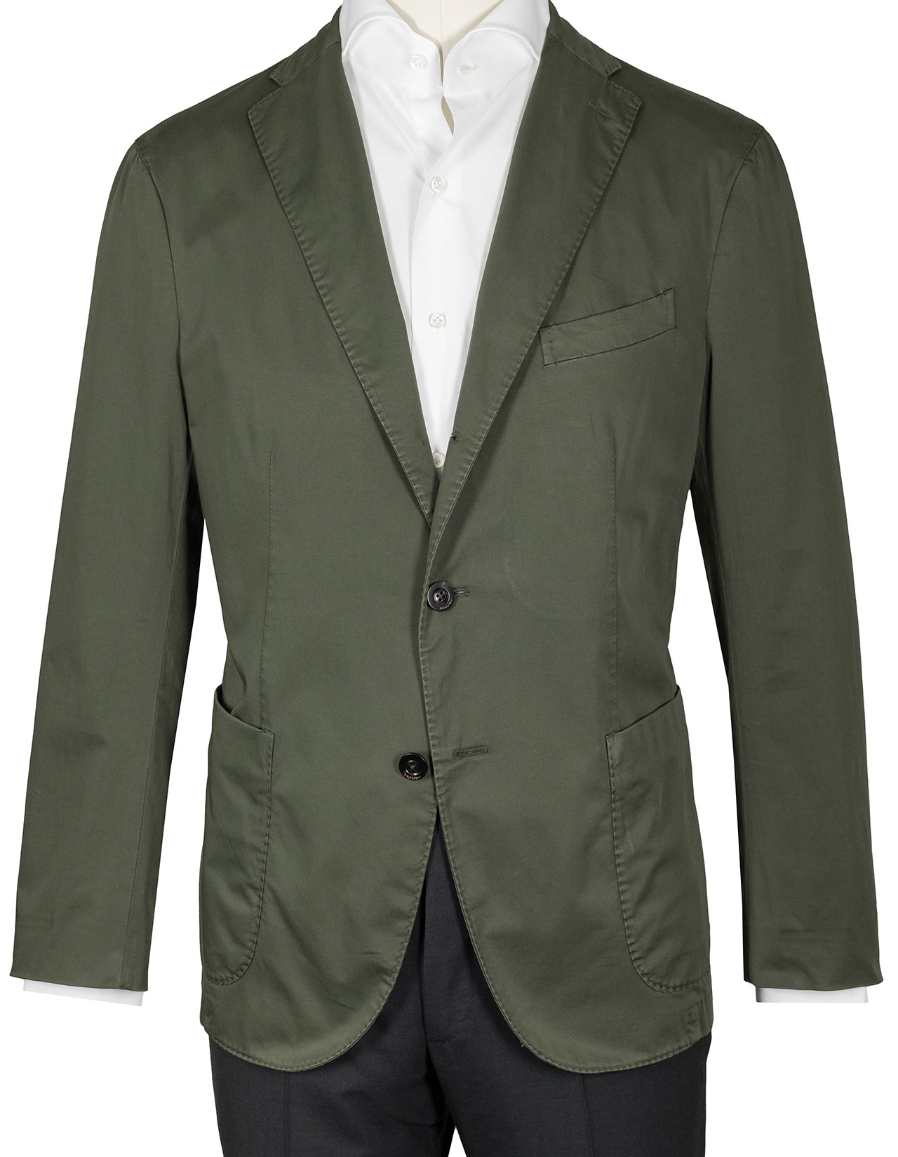 Boglioli Sakko "K-Jacket" in grün aus Baumwolle 