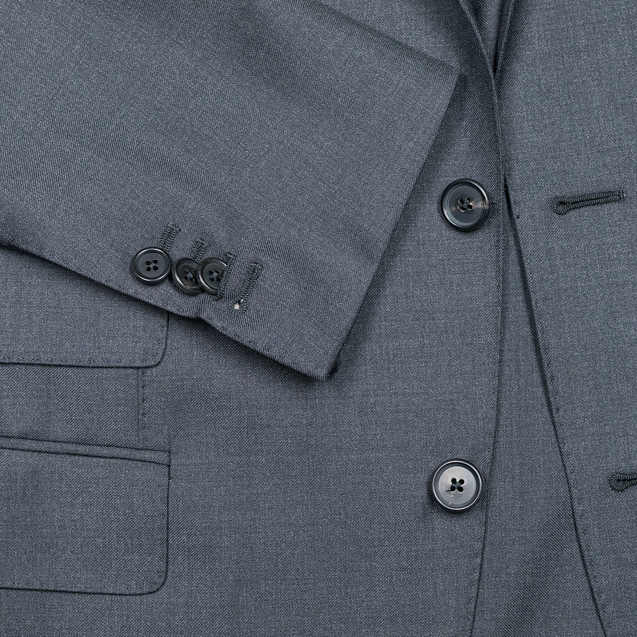 Caruso Anzug in anthrazitgrau aus "Connaisseur Superfine 130'S" Wolle