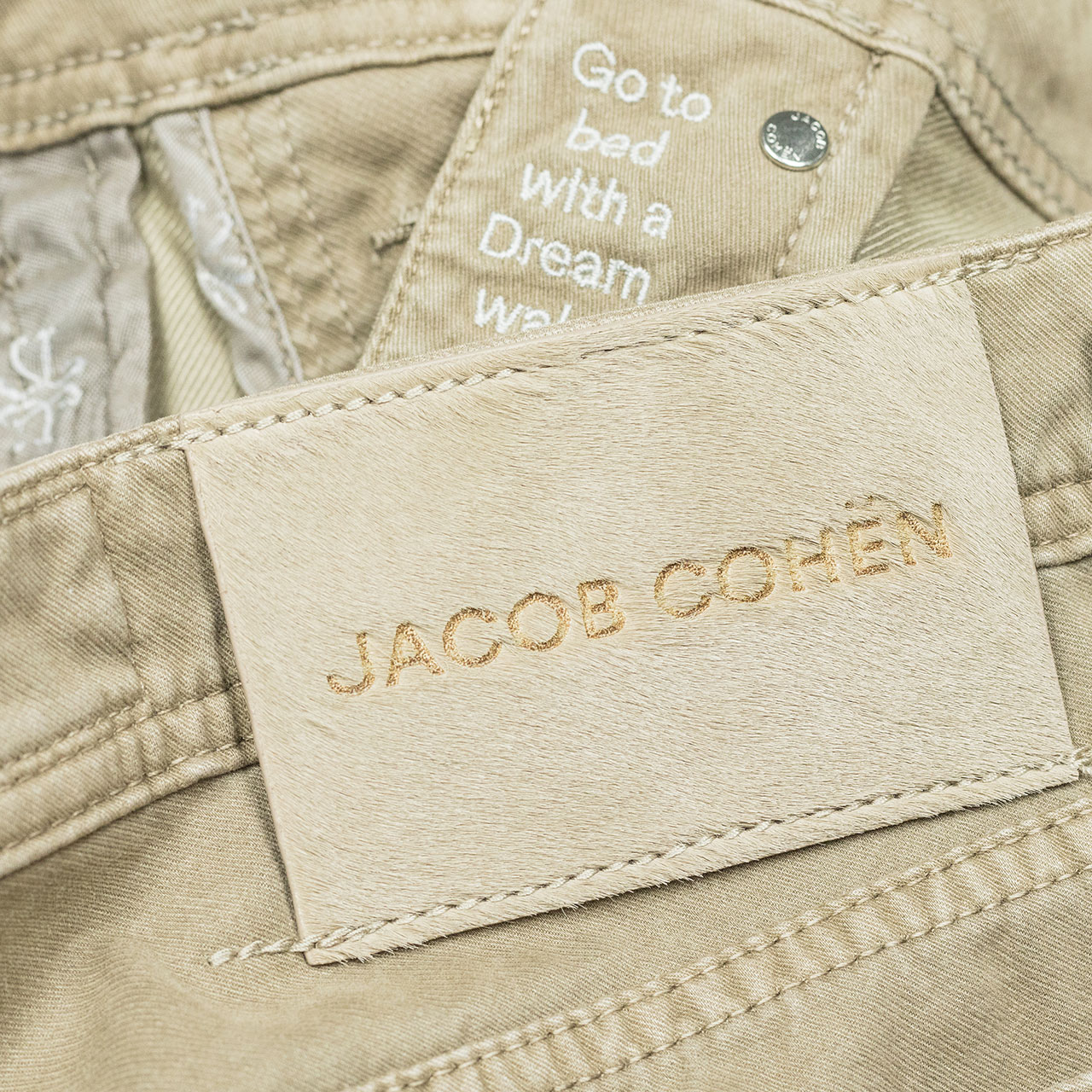 Jacob Cohen Baumwollhose BARD "Rare Luxury" in graubeige
